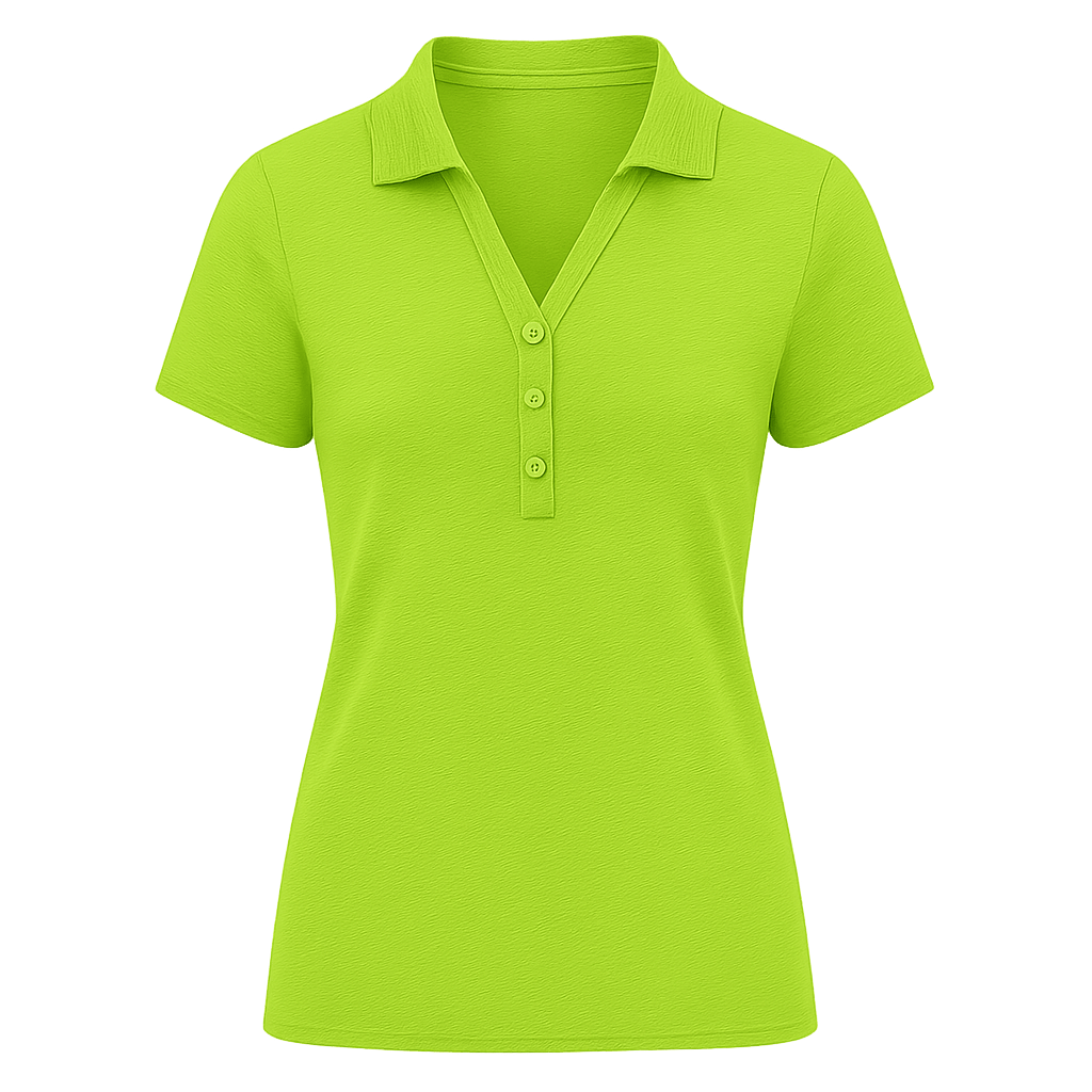 Green Collared V-Neck Polo for Women Green Collared V-Neck Polo for Women
