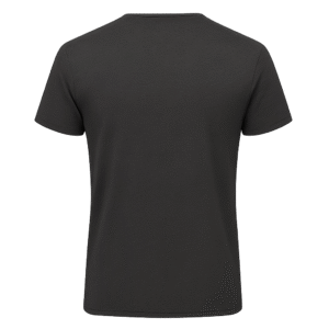 Solid Black V-Neck Casual T-shirt for Women