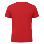 Red V-Neck Casual T-shirt for Women