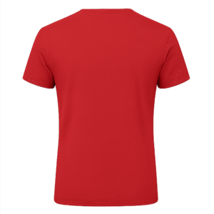 Red V-Neck Casual T-shirt for Women