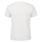 White V-Neck Casual T-shirt for Women